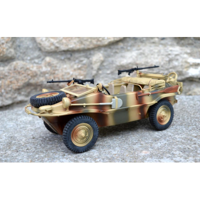 VW Schwimmwagen TYP 166 4WD, 1:16, proporcionální obojživelník, jezdí i plave, 100% RTR