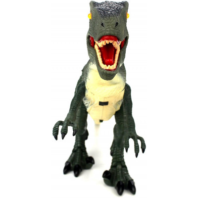 VELOCIRAPTOR RC Dinosaurus, IR ovládání, LED efekty, pohyblivé části, zvukové efekty, RTR