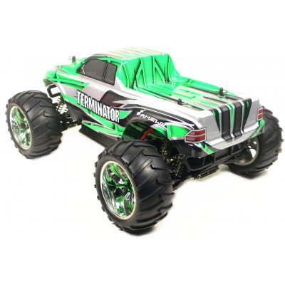 TERMINATOR PRO Brushless 4WD 1:10, 65+ km/h, proporcionální, olejové ALU tlumiče a šasí