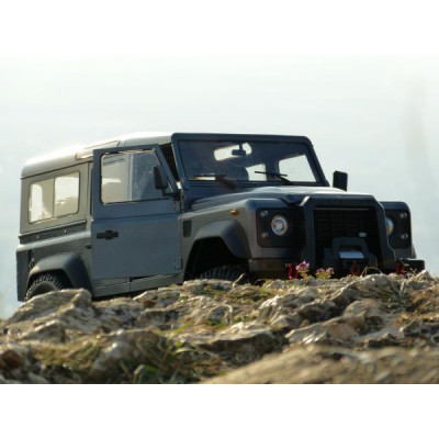 Land Rover Defender D110 Wagon 1:8, licencováno, proporcionální, uhl. vlákna, LED, RTR