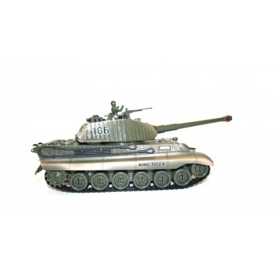 Bojující tank King Tiger 106, 2,4GHz s infra dělem, bojující 1:28