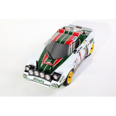 Lancia Stratos 1977 4WD 1:10, licencováno, proporcionální, lak. karoserie, RTR sada