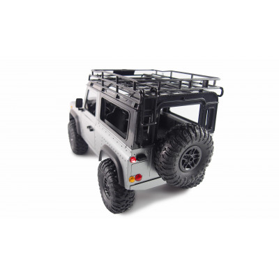 D90 Rock Crawler Defender 1:12, 4WD, 2,4 GHz, LED, plně proporcionální, RTR, stříbrná