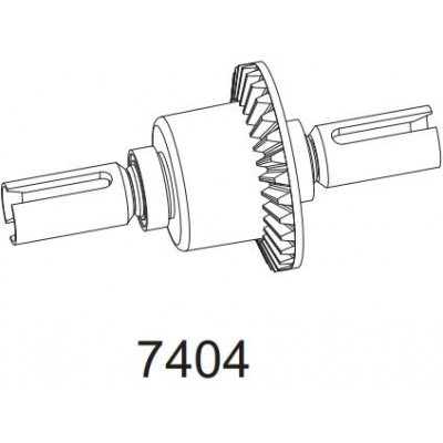 Kompletní diferenciál pro Z06 Evolution, 3120 DF Models / 144001 WL Toys