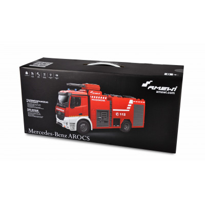 Mercedes-Benz Arocs licencovaný, 1:14, s funkční stříkačkou, proporcionální, LED, zvuky