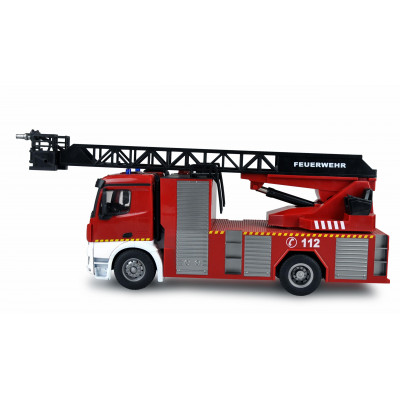 Mercedes-Benz Arocs licencovaný, 1:14, s žebříkem a stříkačkou, proporcionální, LED, zvuky