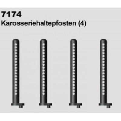 Sloupky karoserie (4 ks.) pro DF-4S Crawler od DF Models