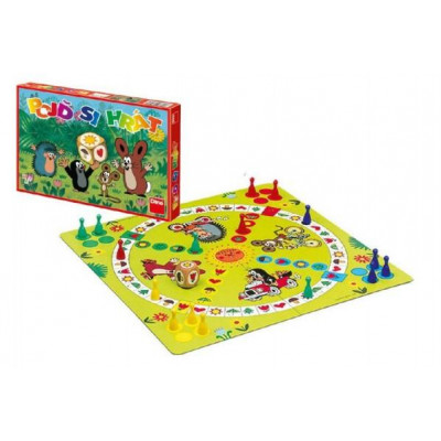 Poď sa hrať Krtko Človeče, nehnevaj sa detská spoločenská hra v krabici 33x23x3,5cm