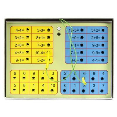 Sčítanie a odčítanie spoločenská hra na batérie v krabici 22x16x3cm