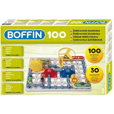 Stavebnica Boffin 100 elektronická 100 projektov na batérie 30ks v krabici