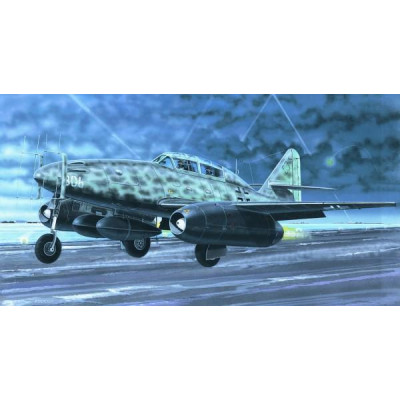 Model Messerschmitt Me 262 B-1a / U1 14,7 x 17,4cm v krabici 25x14,5x4,5cm
