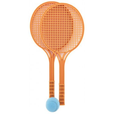 Soft tenis plast farebný + lopta 53cm v sieťke