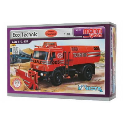 Stavebnica Monti 47 Eco Technic Liaz 1:48 v krabici 22x15x6cm