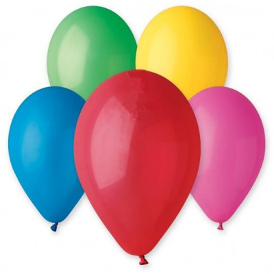 Balónik nafukovací 11 "12cm 10ks v sáčku karneval
