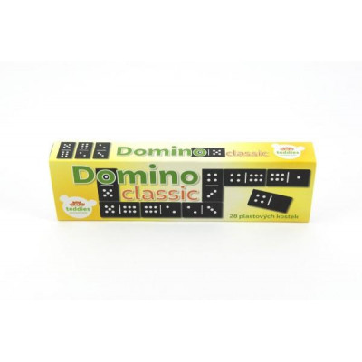 Domino Classic 28ks spoločenská hra plast v krabičke 21x6x3cm