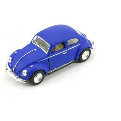 Auto Kinsmart VW Classical Beetle kov 13cm na spätné natiahnutie asst 4 farby 6ks v boxe