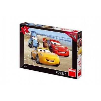 Puzzle Cars / Autá na pláži 24 dielikov 26x18 cm v krabici 27x19x3,5cm