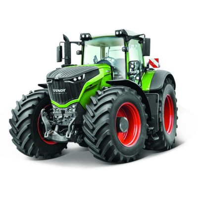 Traktor Bburago Fendt 1050 Vario / New Holland kov / plast 13cm 2 druhy v krabičke 15x11x8cm