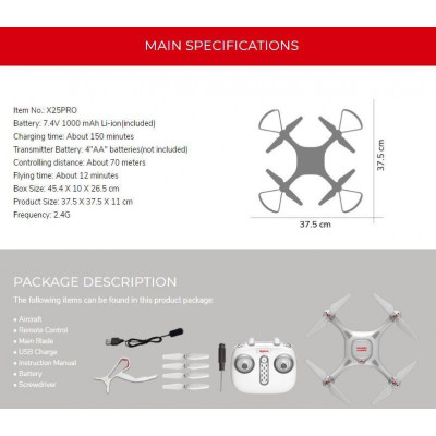 SYMA X25PRO GPS FOLLOW ME