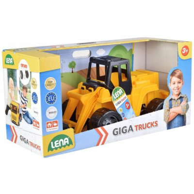 Nakladač žltočierny Giga Trucks plast 62cm v krabici 70x35x29cm