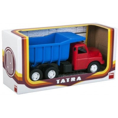 Auto Tatra 148 plast 30cm červeno modrá v krabici