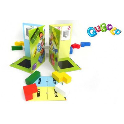 Qubolo spoločenská hra s drevenými kockami v látkovom vrecúšku 27x18cm STRAGOO