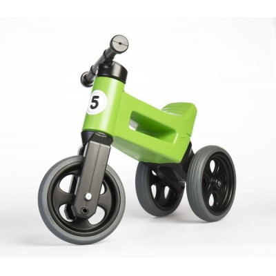 Odrážadlo FUNNY WHEELS Rider Šport zelené 2v1, výška sedla 28 / 30cm nosnosť 25kg 18m + v sáčku