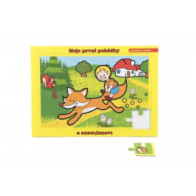 Puzzle doskové O Budulínka 26x17cm 24 dielikov Moje prvé rozprávky