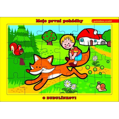 Puzzle doskové O Budulínka 26x17cm 24 dielikov Moje prvé rozprávky