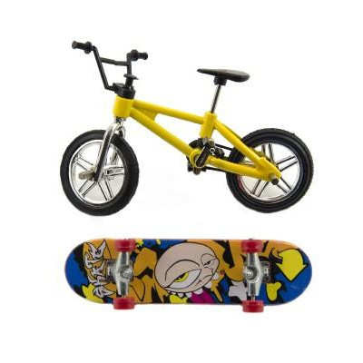 Skateboard prstový a koleso plast 10cm asst na karte