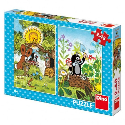 Puzzle Krtko 2x48 dielikov 18x26cm v krabici 27x19x4cm