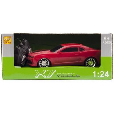 Auto RC s diaľkovým ovládaním plast 15cm na batérie asst 4 farby v krabici 24x10x12,5 cm