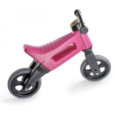 Odrážadlo FUNNY WHEELS Rider Šport ružové 2v1, výška sedla 28 / 30cm nosnosť 25kg 18m + v sáčku