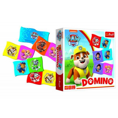 Domino papierové Paw Patrol / Tlapková patrola 28 kartičiek spoločenská hra v krabici 20x20x5cm
