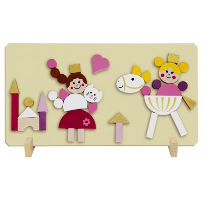 Magnetické puzzle Princezné v krabici 33x23x3,5cm