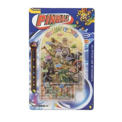 Pinball ZOO hlavolam plast 9x16cm 2 druhy na karte