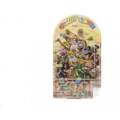 Pinball ZOO hlavolam plast 9x16cm 2 druhy na karte