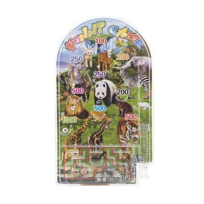 Pinball ZOO hlavolam plast 9x16cm 2 druhy na karte