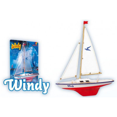 Model plachetnice pro děti WINDY 35 x 42 cm (dřevo)