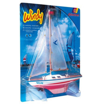 Model plachetnice pro děti WINDY 35 x 42 cm (dřevo)