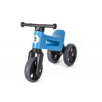 Odrážadlo FUNNY WHEELS Rider Šport modrej 2v1, výška sedla 28 / 30cm nosnosť 25kg 18m + v sáčku