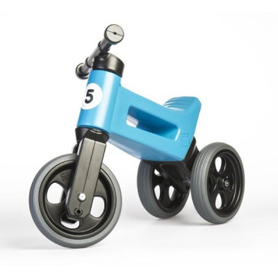 Odrážadlo FUNNY WHEELS Rider Šport modrej 2v1, výška sedla 28 / 30cm nosnosť 25kg 18m + v krabici