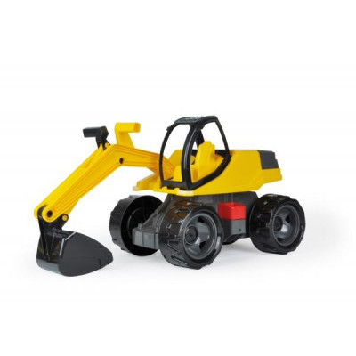 Bager žltočierny Giga Trucks plast 63cm v krabici 70x35x29cm