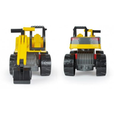 Bager žltočierny Giga Trucks plast 63cm v krabici 70x35x29cm