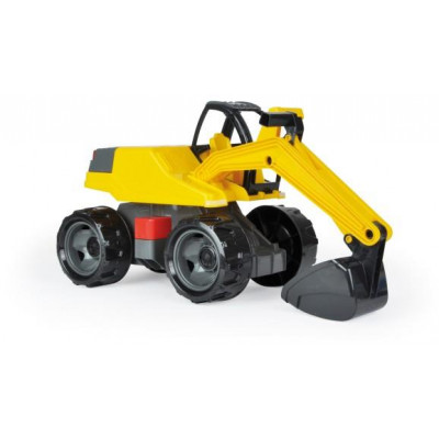 Bager žltočierny Giga Trucks plast 63cm v krabici 70x35x29cm