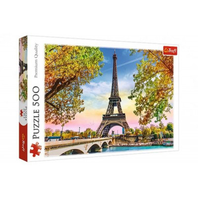 Puzzle Romantická Paríž 500 dielikov 48x34cm v krabici 40x26,5x4,5cm