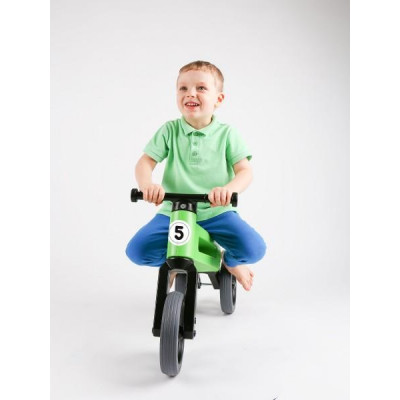 Odrážadlo FUNNY WHEELS Rider Šport zelené 2v1, výška sedla 28 / 30cm nosnosť 25kg 18m + v krabici