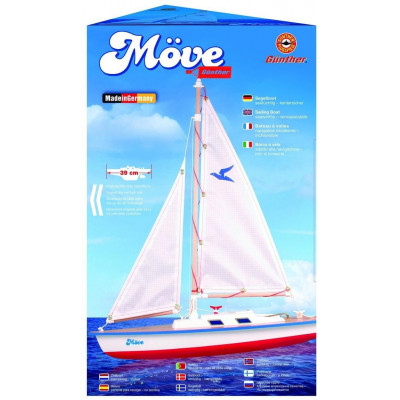 Model plachetnice pro děti MÖVE 39 x 50 cm (dřevo)