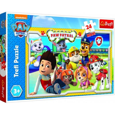 Puzzle Paw Patrol / Tlapková patrola MAXI 24ks 60x40cm v krabici 39x26x4cm