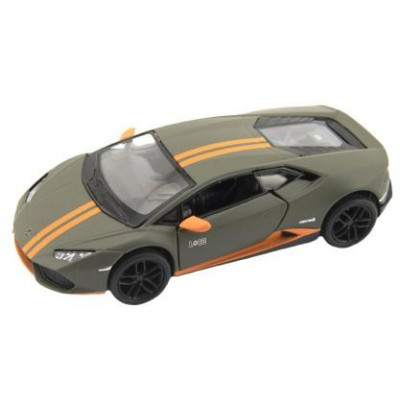 Auto Kinsmart Lamborghini Huracan kov 12cm na spätné natiahnutie asst 4 farby 12ks v boxe